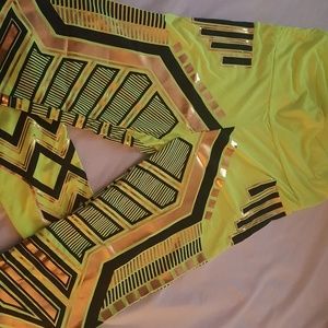 Egyptian Style Gold Foil Leggings